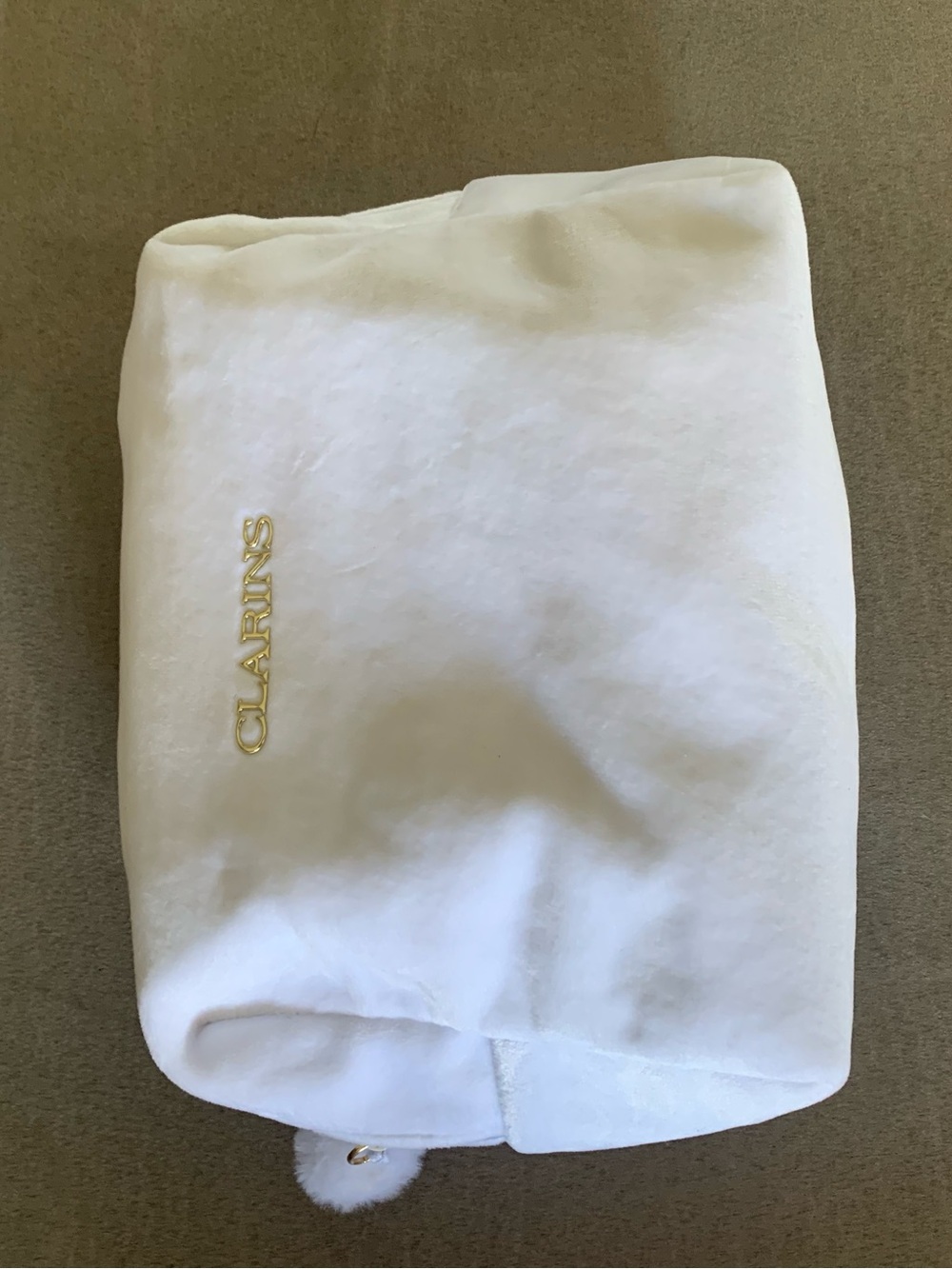 Clarins White Makeup pouch and eye contour gel